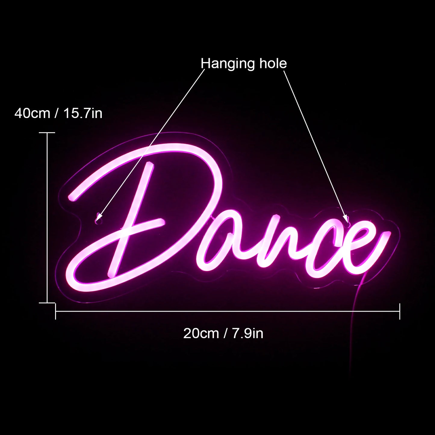 Dance 5V USB LED Ljusskylt - Budgetvänlig