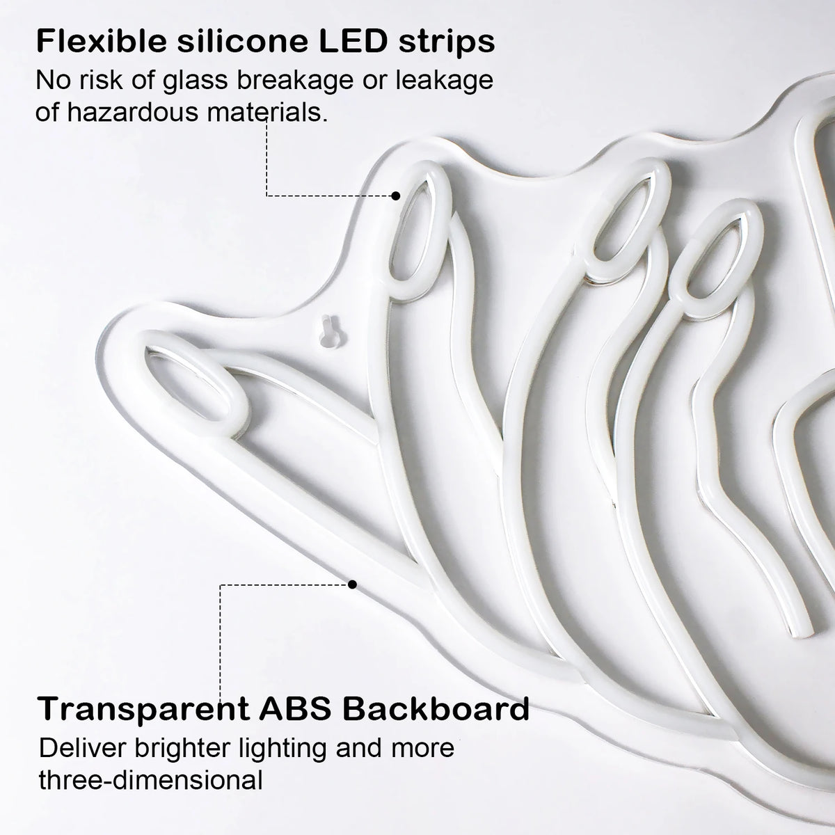 Nagelmotiv – LED-neonskylt (5 V USB)