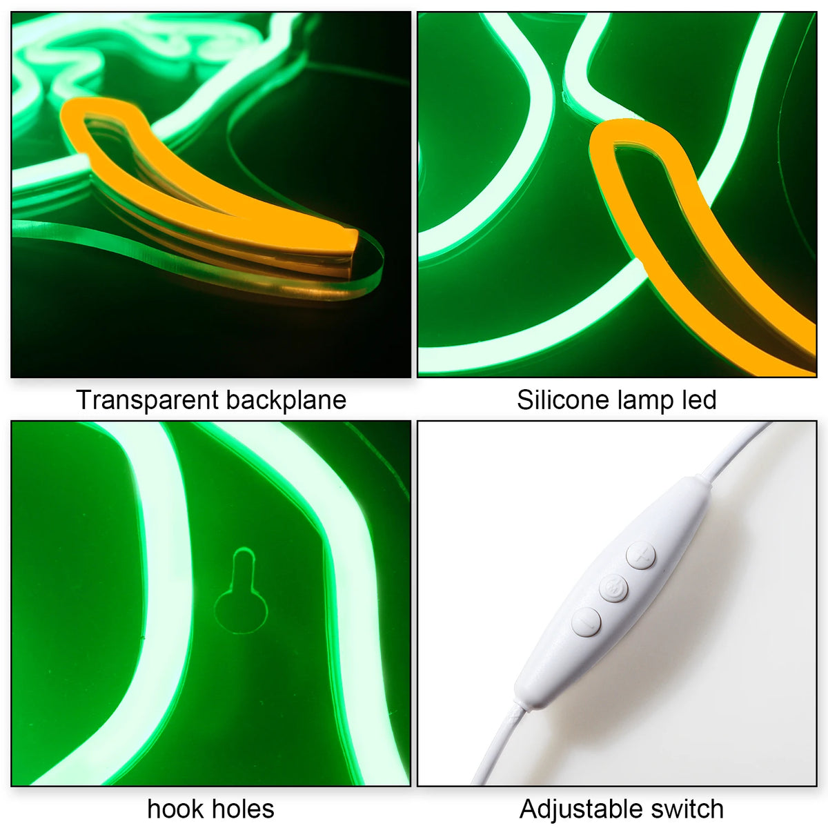 Elefant – LED-neonskylt (5 V USB)