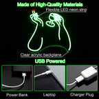 Rök- och dryckesmotiv – LED-neonskylt (5 V USB)
