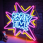 Party Time – LED-neonskylt (5 V USB)