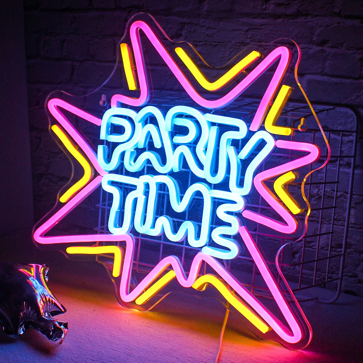 Party Time – LED-neonskylt (5 V USB)