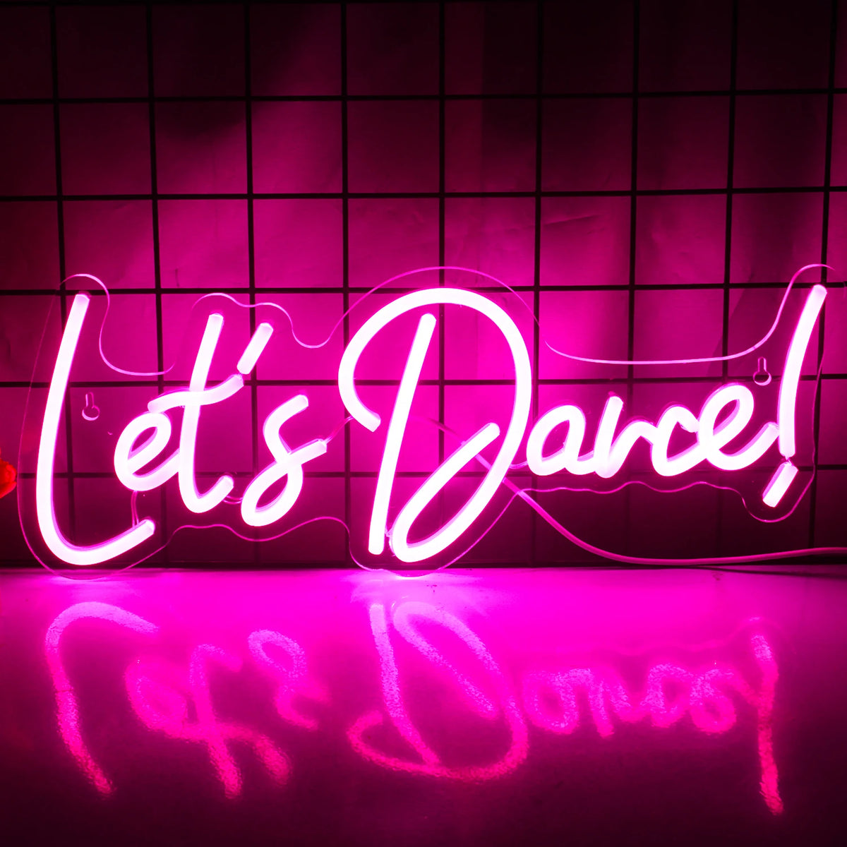 Lets Dance – LED-neonskylt (5 V USB)