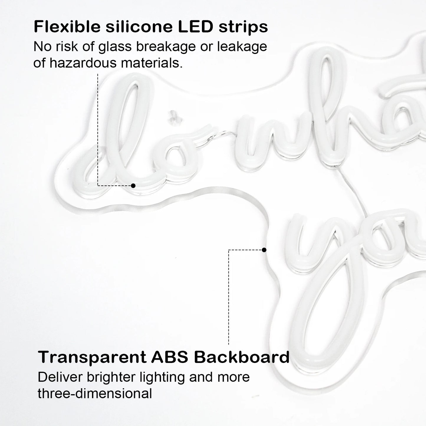 Gör Det Du Älskar 5V USB LED Ljusskylt - Budgetvänlig