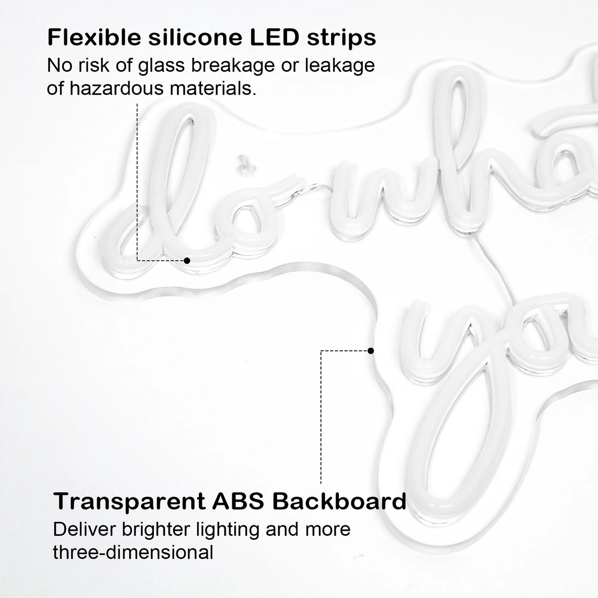 do what you love – Hjärta – LED-neonskylt (5 V USB)