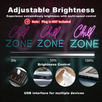 Chill Zone – LED-neonskylt (5 V USB)
