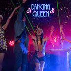 DANCING QUEEN – Musiknoter – LED-neonskylt (5 V USB)