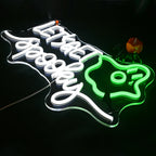 “Boo” (pumpa, häxhatt) – LED-neonskylt (5 V USB)