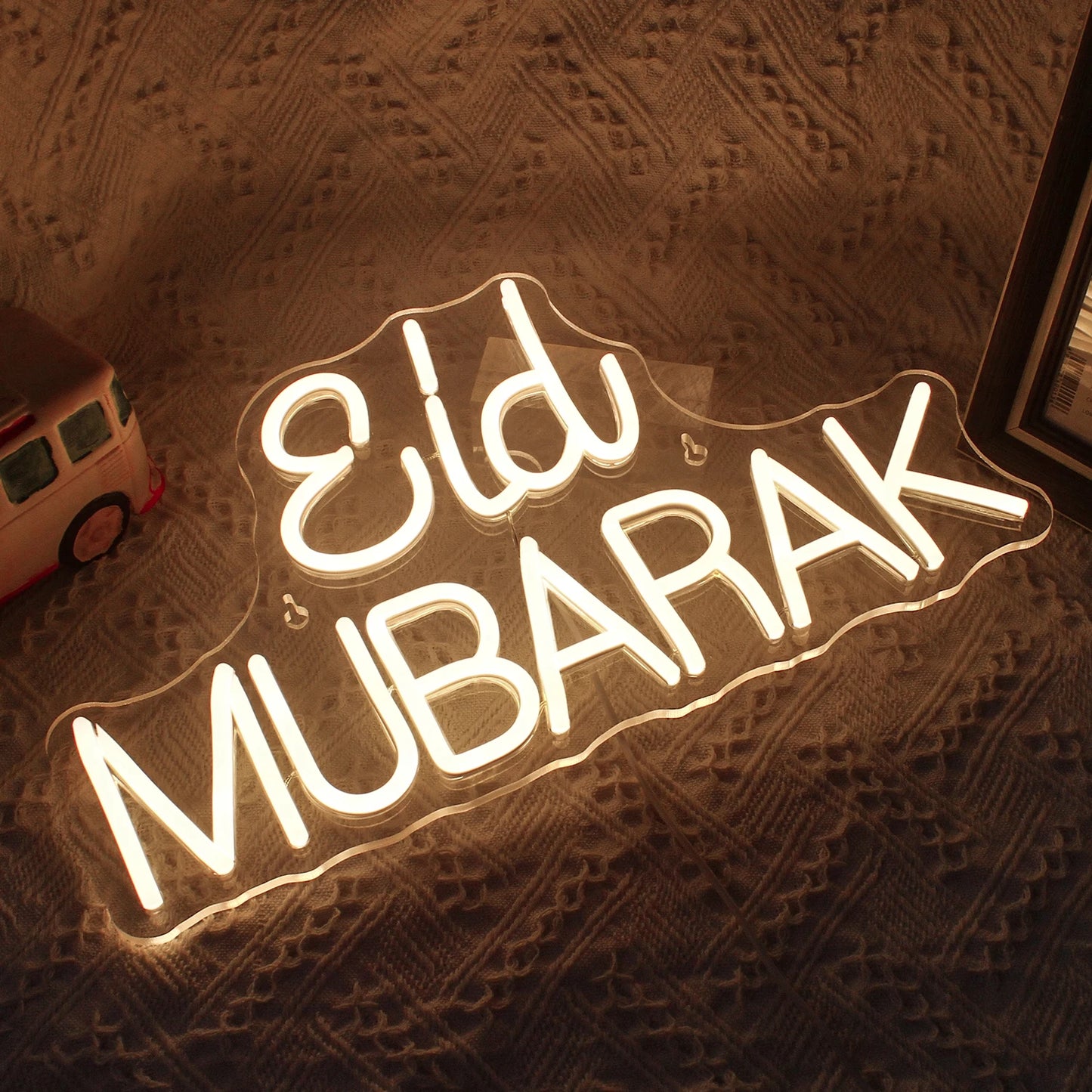 Eid Mubarak 5V USB LED Ljusskylt - Prisvänlig