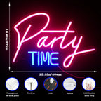 Party Time – LED-neonskylt (5 V USB)