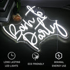 Born to Party – LED-neonskylt (5 V USB)