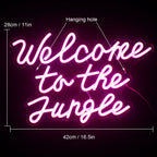 Welcome to the Jungle 5V USB LED Ljusskylt - Prisvänlig