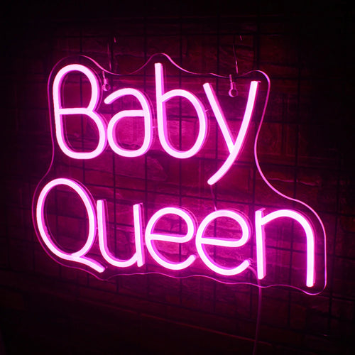 Baby Queen 5V USB LED Ljusskylt - Prisvärd