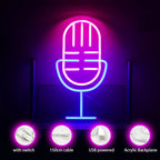 Mikrofon – LED-neonskylt (5 V USB)