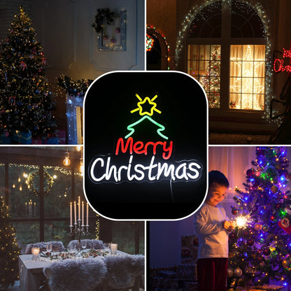 God Jul 5V USB LED Ljusskylt - Budgetvänlig