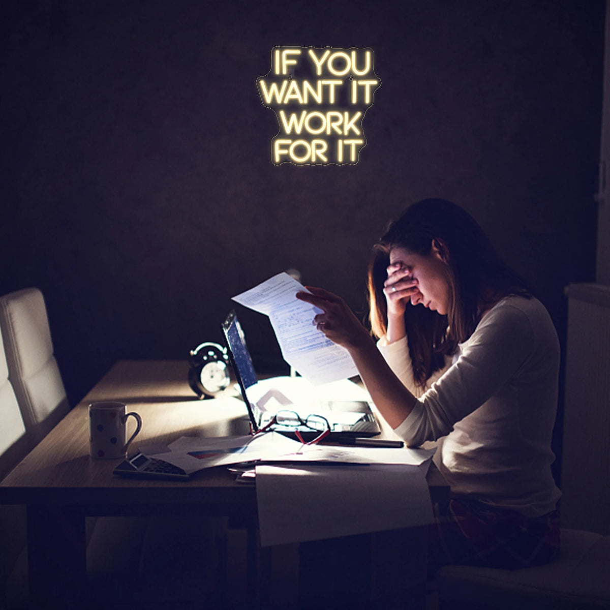 if you want it work for it – LED-neonskylt (5 V USB)