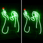 Rök- och dryckesmotiv – LED-neonskylt (5 V USB)