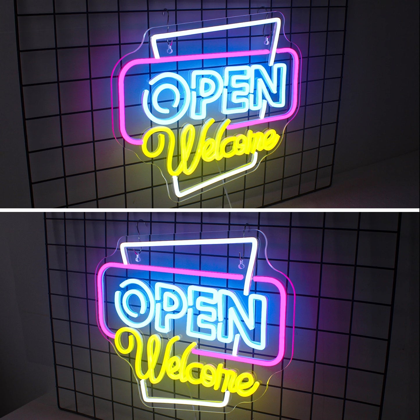 Öppen Välkommen 5V USB LED Ljusskylt - Prisvänlig