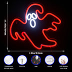 Halloweenmotiv – LED-neonskylt (5 V USB)