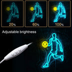 Basketboll – LED-neonskylt (5 V USB)