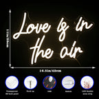 Love is in the air – LED-neonskylt (5 V USB)