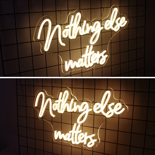 Nothing Else Matters – LED-neonskylt (5 V USB)