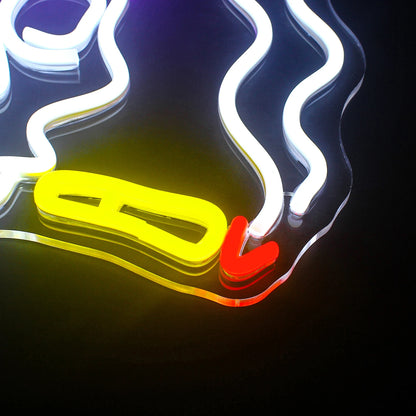 Skalle 5V USB LED Ljusskylt - Prisvärd