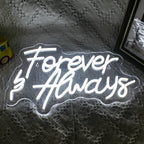 Forever & Always – LED-neonskylt (5 V USB)