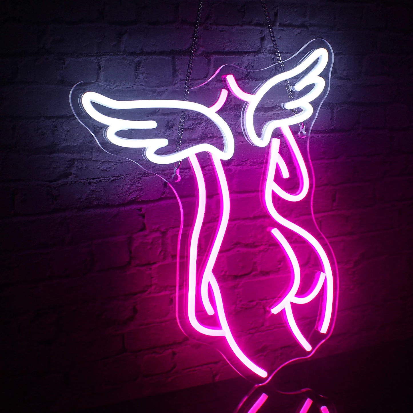 Ängel 5V USB LED Ljusskylt - Budgetvänlig