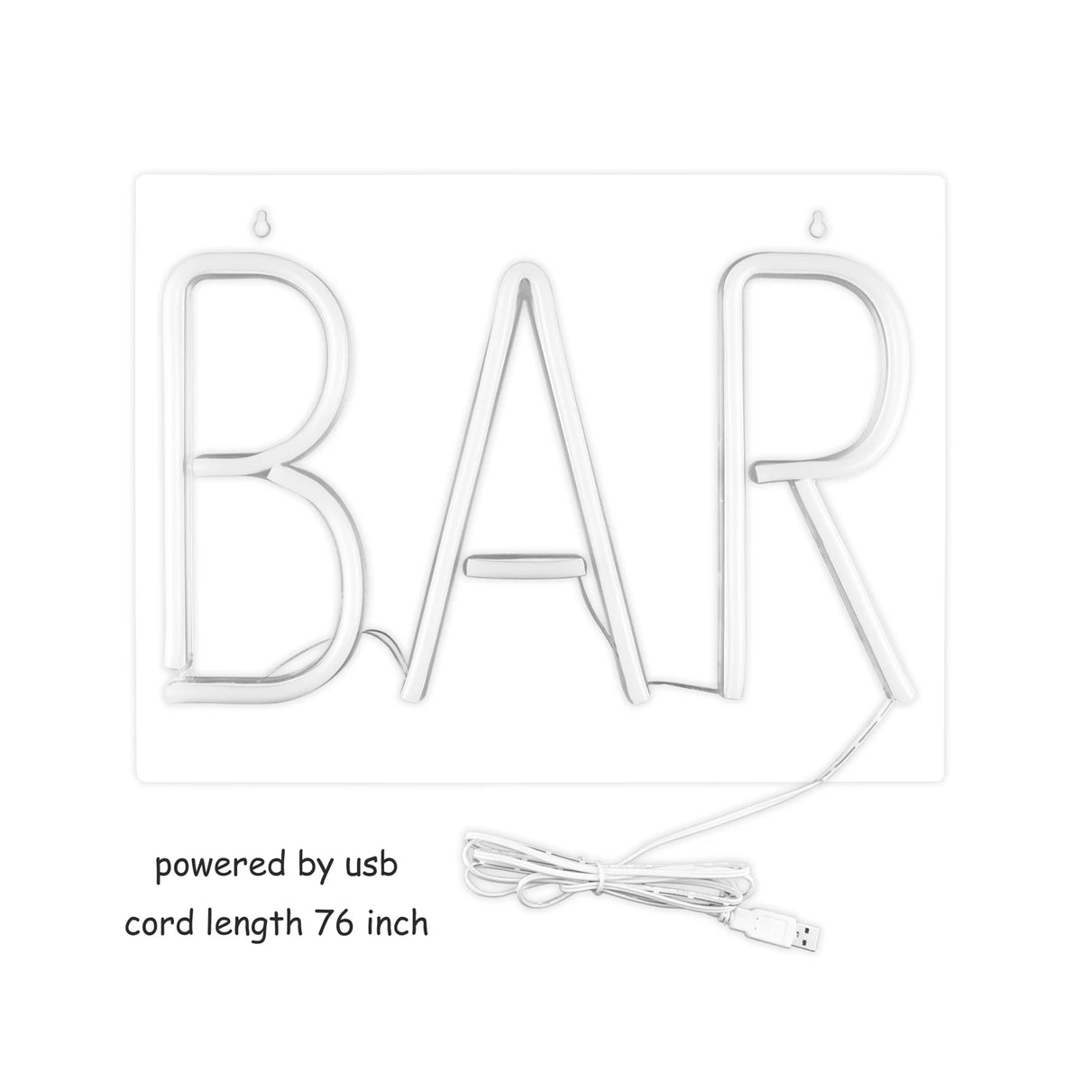 BAR – LED-ljusskylt (5 V USB)