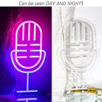 Mikrofon – LED-neonskylt (5 V USB)