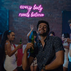 Every Body Needs Balance – LED-neonskylt (5 V USB)