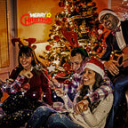 Merry Christmas – Stjärna – LED-neonskylt (5 V USB)