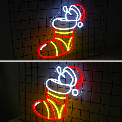 Julstrumpor 5V USB LED Neonskylt - Prisvänlig