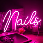 Nails – LED-neonskylt (5 V USB)