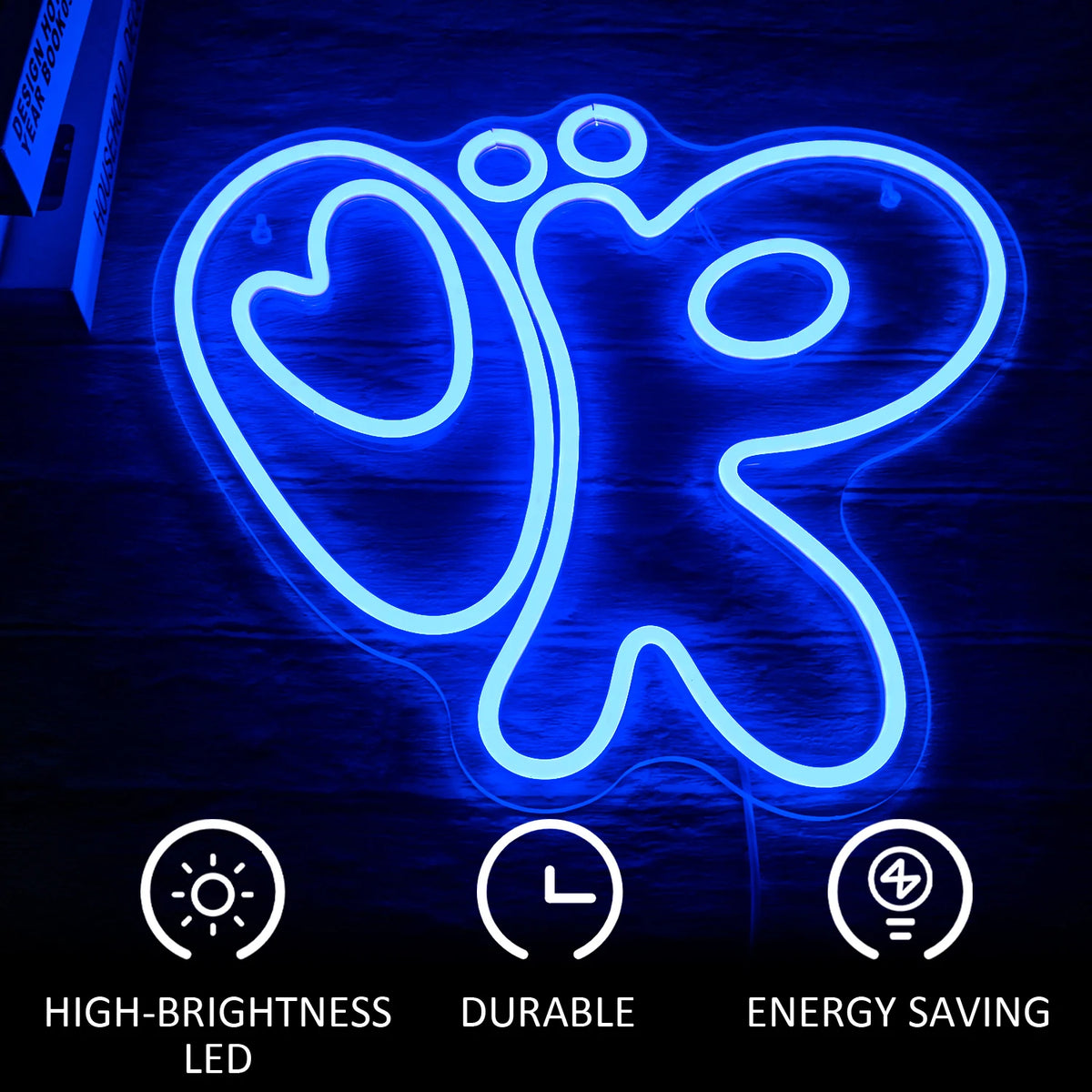 Snigel – LED-neonskylt (5 V USB)