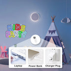 Kids Party – LED-neonskylt (5 V USB)