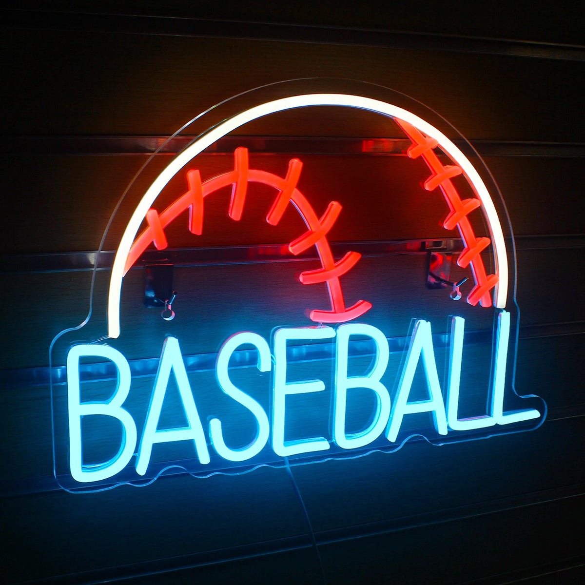 BASEBALL – Baseboll – LED-neonskylt (5 V USB)