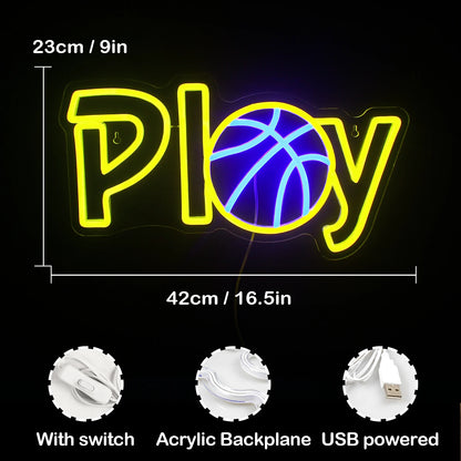 Basketbollspel 5V USB LED Ljusskylt - Prisvänlig