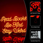Read Books Be Kind Stay Weird – LED-neonskylt (5 V USB)