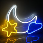 Moon Star 5V USB LED Neon Sign - Budget Friendly