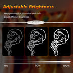 Dödskalle – LED-neonskylt (5 V USB)