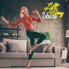Lift Every Voice – LED-neonskylt (5 V USB)