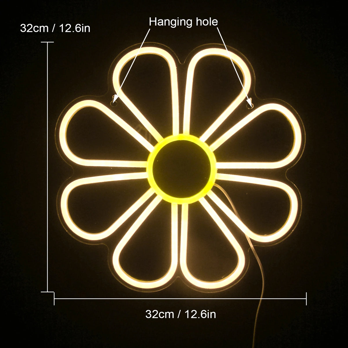 Blomma 5V Mini USB LED Neonskylt - Budgetvänlig
