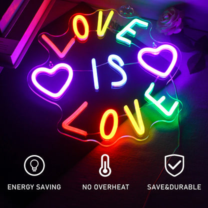 Kärlek 5V USB LED Neonskylt - Prisvänlig