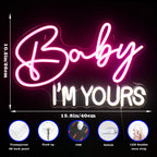 Baby I'm Yours 5V USB LED Ljusskylt - Prisvärd