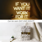 if you want it work for it – LED-neonskylt (5 V USB)