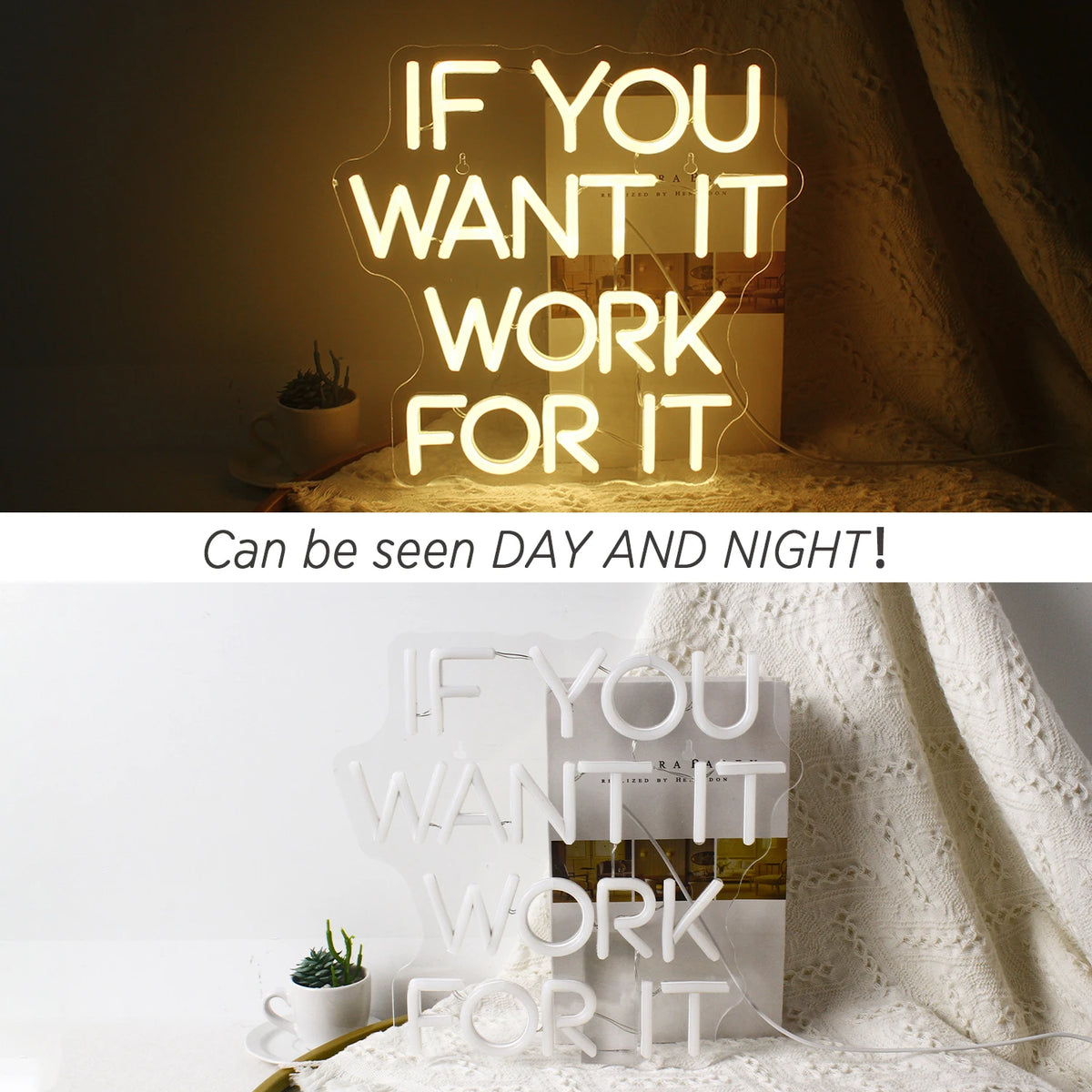 if you want it work for it – LED-neonskylt (5 V USB)