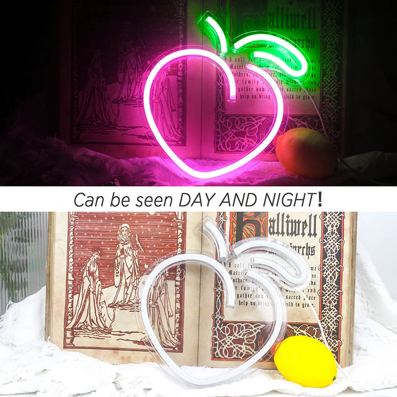 Persika – LED-neonskylt (5 V USB)