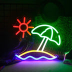 Beach Sun – LED-neonskylt (5 V USB)